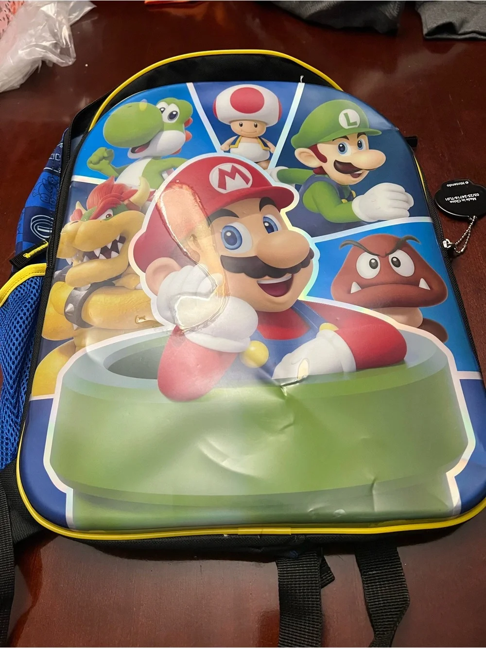 Kids Character Backpack - Blue, Red & Green Superhero Design